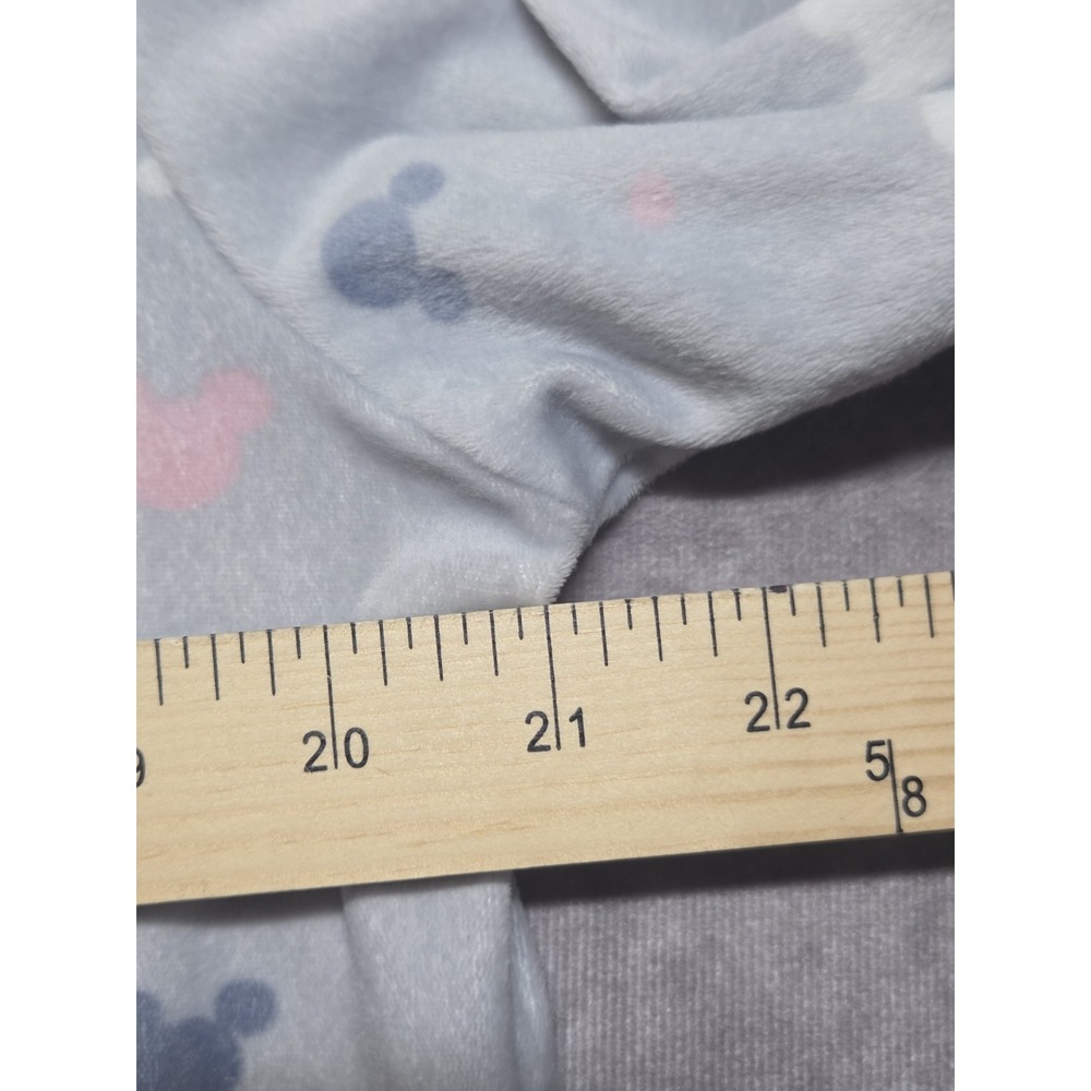 Disney Womens Medium Mickey Mouse Silky Fleece Long Sleeve Pajama Top Only Gray - Picture 6 of 7